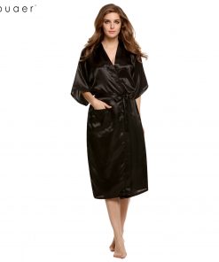 Long Night Dress Gown Robe with Belt - Factory Sample Nightwear Sleepwear