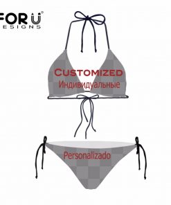 Customized Sexy Swimwear Bikini Set for Women with Special Spandex Material
