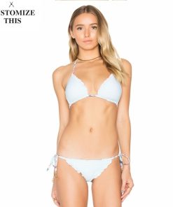 Breathable Bralette Bikini Set with Factory Sample Straps for Summer