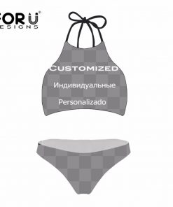Custom High Neck Bikini - Factory Sample Design for a Unique Look