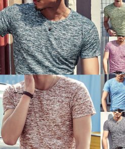 Men's Hip Hop Style Factory Sample T-Shirt - Short Sleeve O Neck Cotton Tee (Plus Size 3XL)