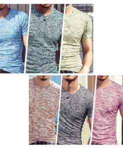 Men's Hip Hop Style Factory Sample T-Shirt - Short Sleeve O Neck Cotton Tee (Plus Size 3XL)