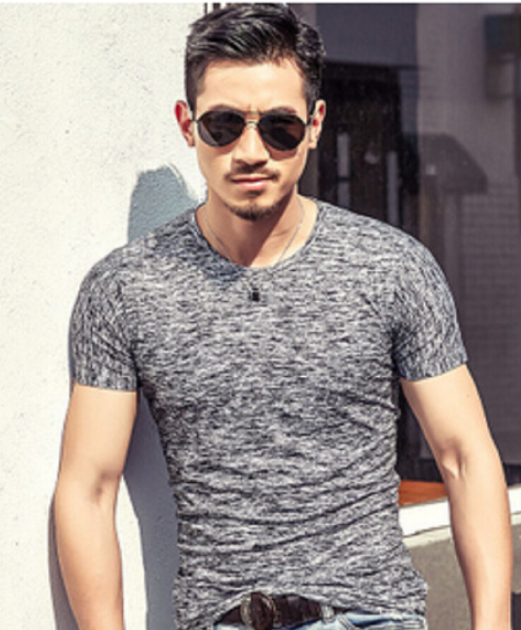 Men's Hip Hop Style Factory Sample T-Shirt - Short Sleeve O Neck Cotton Tee (Plus Size 3XL)