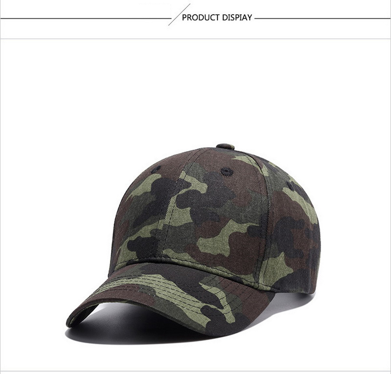 High-Grade Cotton Camouflage Snapback Baseball Cap for Men and Women