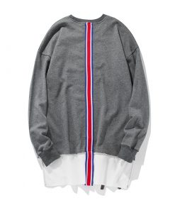 Extended Pullover Sweatshirt with Zippers - Factory Sample
