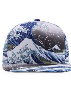 Great Wave All-Over Snapback - Factory Sample