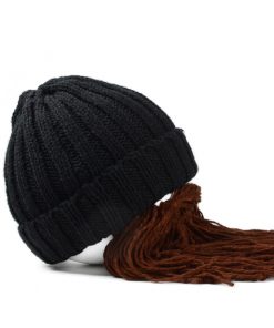 Factory Sample Beard Beanie - Trendy Men's Knit Hat