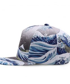 Great Wave All-Over Snapback - Factory Sample