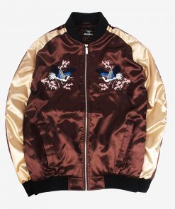 Personalized Embroidered Satin Jacket - Customizable Design