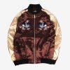 Personalized Embroidered Satin Jacket - Customizable Design