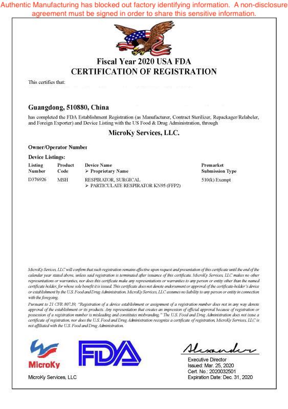 4 Layer KN95 FDA copy