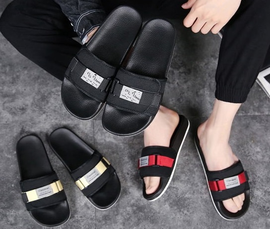 Pair Custom Slides for Creating a Casual Look