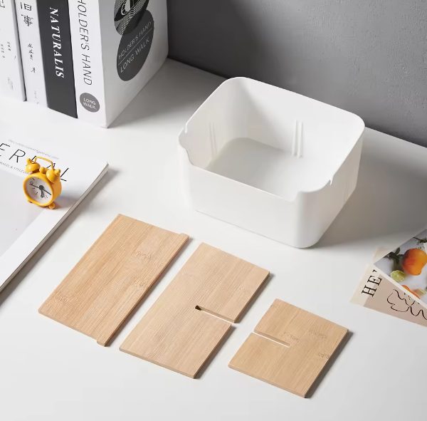 Eco-Friendly Bamboo Desk Pen Holder