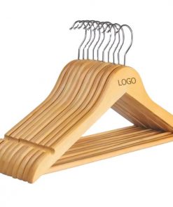 Logo custom Wooden Clothes Hangers