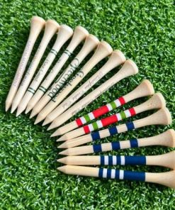 Custom wooden golf tees
