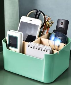 Eco-Friendly Bamboo Desk Pen Holder