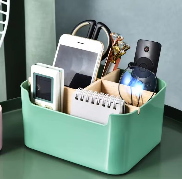 Eco-Friendly Bamboo Desk Pen Holder