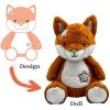 Personalized Baby Fox Plush Toy - Custom Animal Gift