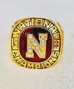 1983 Nebraska Cornhuskers championship ring – NCAA National champion ring