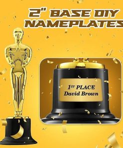 6" Golden Award Statue Trophy Awards 12 Pack - Sparkle with Elegance