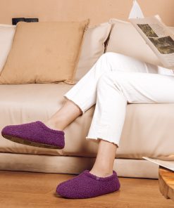 HomeTop Women's Cozy Memory Foam Loafer Slippers - Indoor Outdoor Comfort