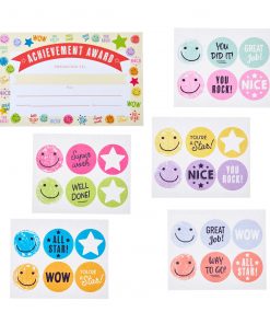 Set of 20 Gartner Studios Smile Achievement Awards with Coordinating Stickers