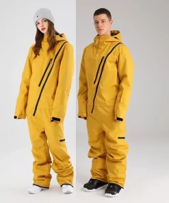 2024 New One-Piece Ski Suit Women Men Overalls Warm Sport Snowboard Jacket Ski Jumpsuits Wind Proof Waterproof Winter Clothing