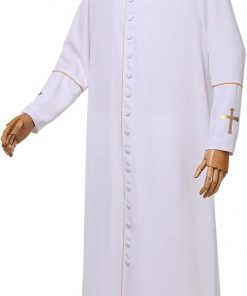 Men's Clergy Cassock Church Minister Robe Vestment - Pastor's Attire
