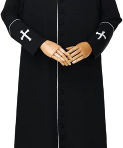 Men's Clergy Cassock Church Minister Robe Vestment - Pastor's Attire