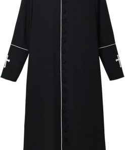 Men's Clergy Cassock Church Minister Robe Vestment - Pastor's Attire