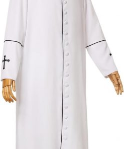 Men's Clergy Cassock Church Minister Robe Vestment - Pastor's Attire