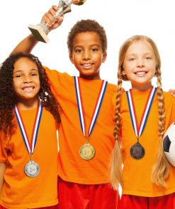 6-Pack Award Medals with 15.5-Inch Ribbons for Kids and Adults