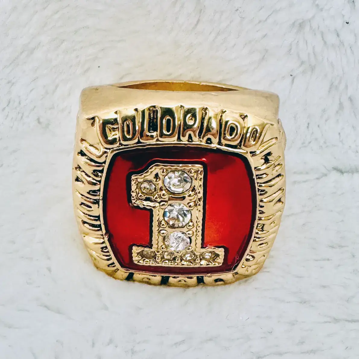 1990 Colorado Buffaloes championship ring – NCAA National Football champion ring