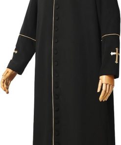 Men's Clergy Cassock Church Minister Robe Vestment - Pastor's Attire