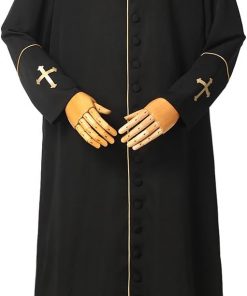 Men's Clergy Cassock Church Minister Robe Vestment - Pastor's Attire