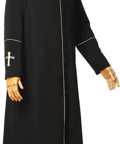 Men's Clergy Cassock Church Minister Robe Vestment - Pastor's Attire