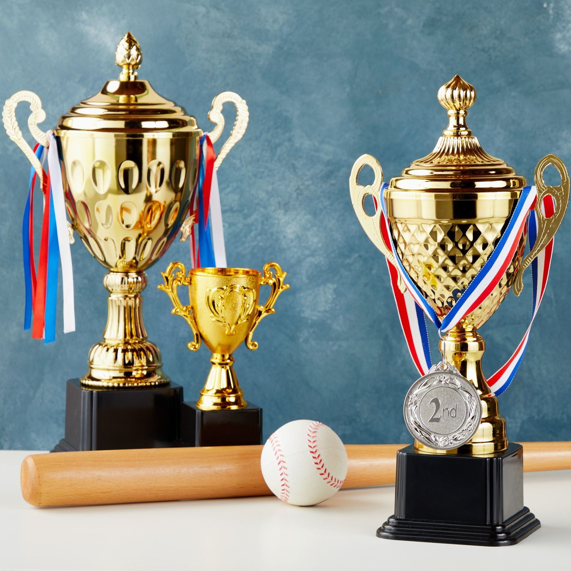 6-Pack Award Medals with 15.5-Inch Ribbons for Kids and Adults