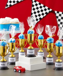 24 Pack Mini Gold Participation Trophies for Sports Tournaments (4 in)