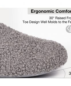 HomeTop Women's Cozy Memory Foam Loafer Slippers - Indoor Outdoor Comfort