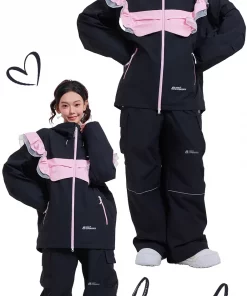 HIGH EXPERIENCE 2024 Skiwear Single/Double Board Windproof, Waterproof, Warmand Women's Skiwear Jacket Ski Pants ski  Set