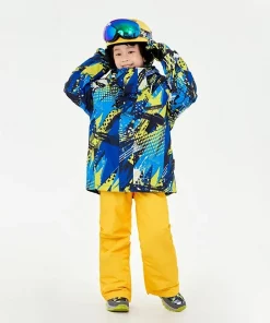 Children's Ski jacket Thickened Snow Proof Boys and Girls' Professional Ski Top Coat Kid Ski Suit Outfit Children Snow Clothes