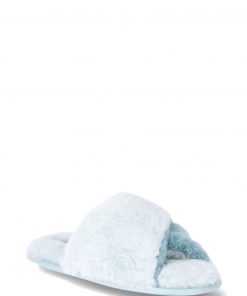 Chic Women's Two Toned Crossband Slippers for Fashionable Comfort