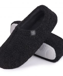 HomeTop Women's Cozy Memory Foam Loafer Slippers - Indoor Outdoor Comfort