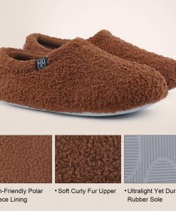 HomeTop Women's Cozy Memory Foam Loafer Slippers - Indoor Outdoor Comfort