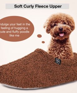 HomeTop Women's Cozy Memory Foam Loafer Slippers - Indoor Outdoor Comfort