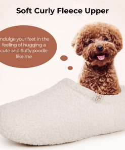 HomeTop Women's Cozy Memory Foam Loafer Slippers - Indoor Outdoor Comfort