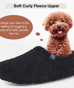 HomeTop Women's Cozy Memory Foam Loafer Slippers - Indoor Outdoor Comfort