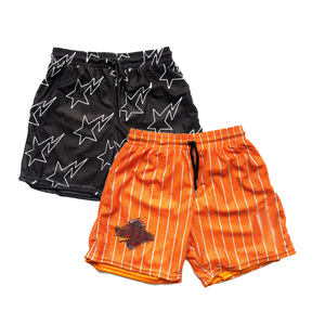 High Quality Fashion Unisex Plus Size Beach  Streetwear Printed 5 Inch  Pocket Jogger Mesh  Custom