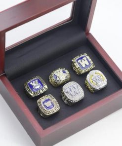 Winnipeg Blue Bombers Grey Cup Championship Rings Collection - Set of 6