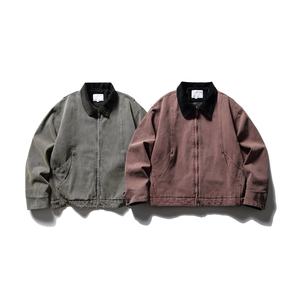 High Quality Factory Wholesale Oversized Washed Vintage Cargo Chore Coat Worker Utility  For Men Custom Logo Embroidery